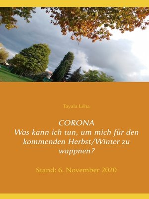 cover image of CORONA Was kann ich tun, um mich für den kommenden Herbst/Winter zu wappnen?